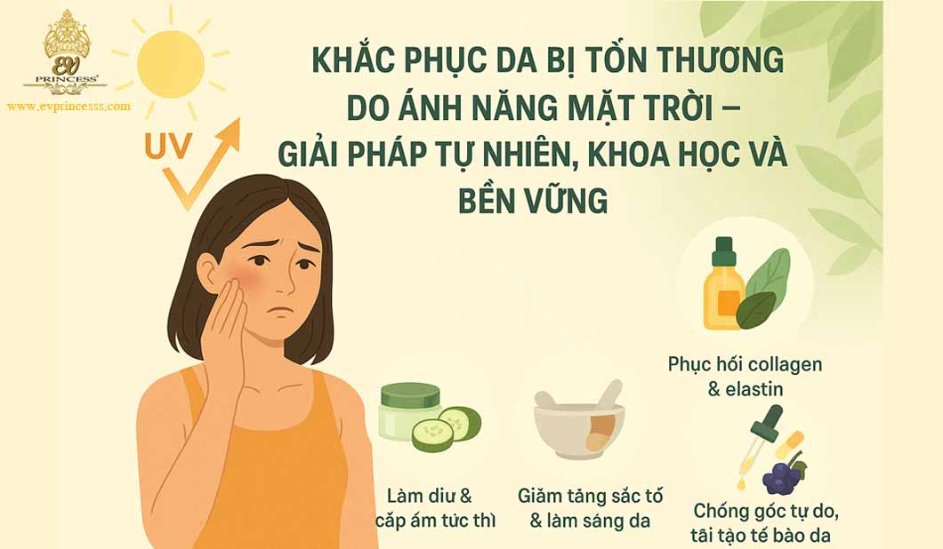 khac phu da bi ton thuong do anh nang mat troi