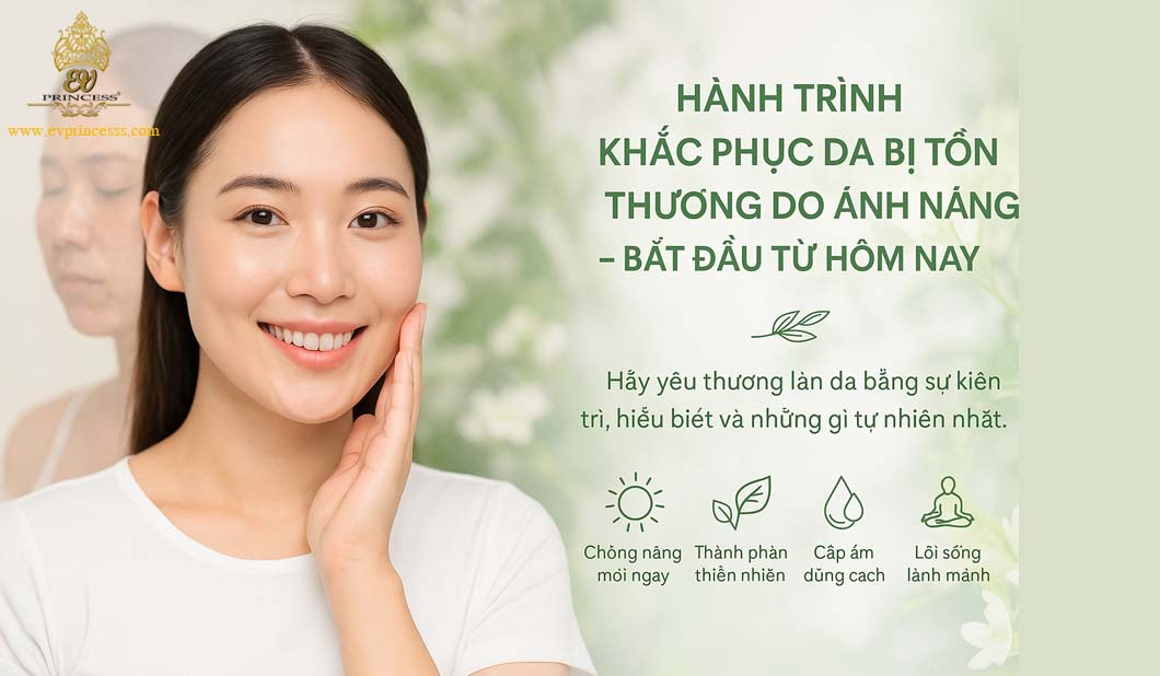 khac phu da bi ton thuong do anh nang