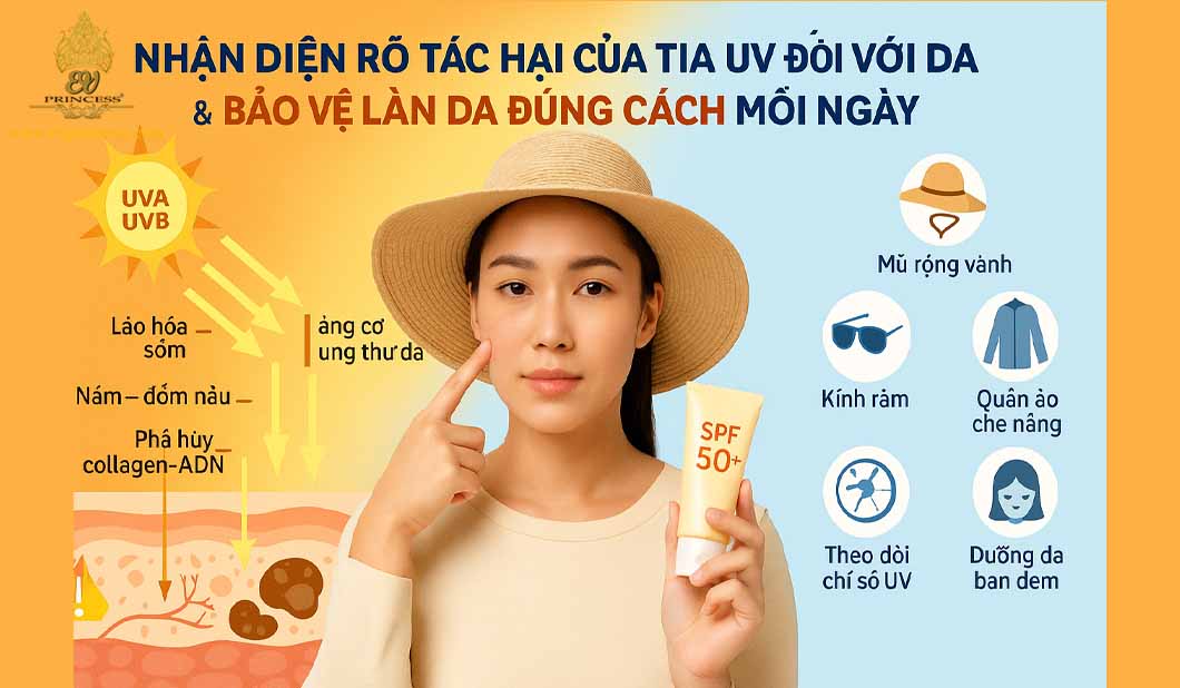 tac hai cua tia uv doi voi da